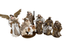 35cm Handmade Nativity Set with Angel & Three Wise Men