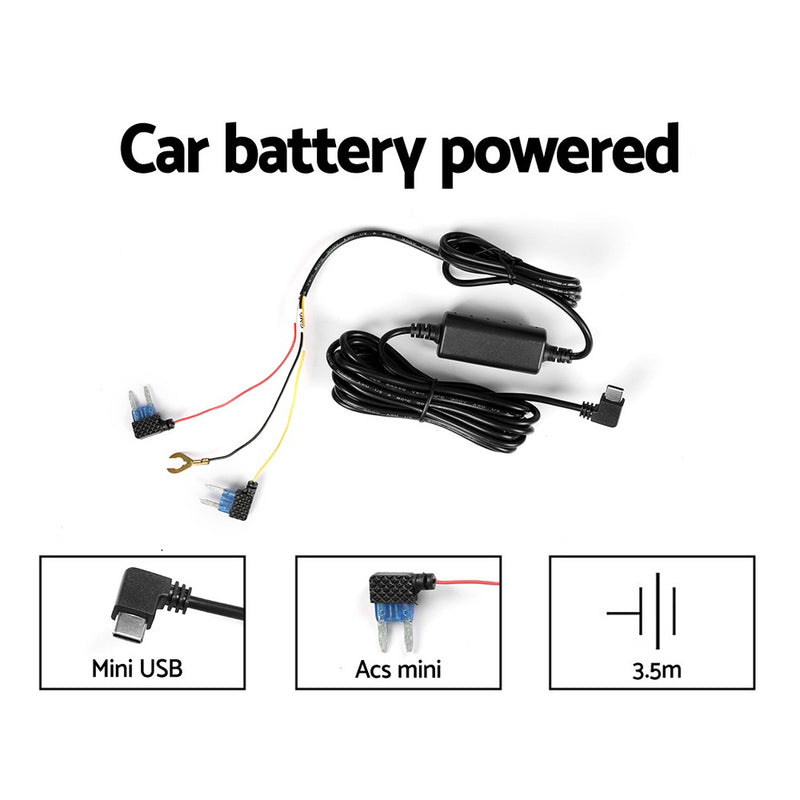 UL-Tech 4K Dash Cam Hidden Front & Rear Wi-Fi