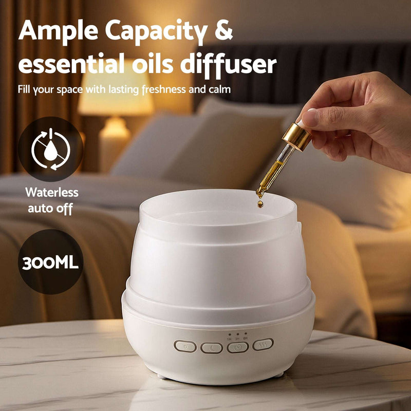 Devanti 300ml Ultrasonic Aroma Diffuser with LED