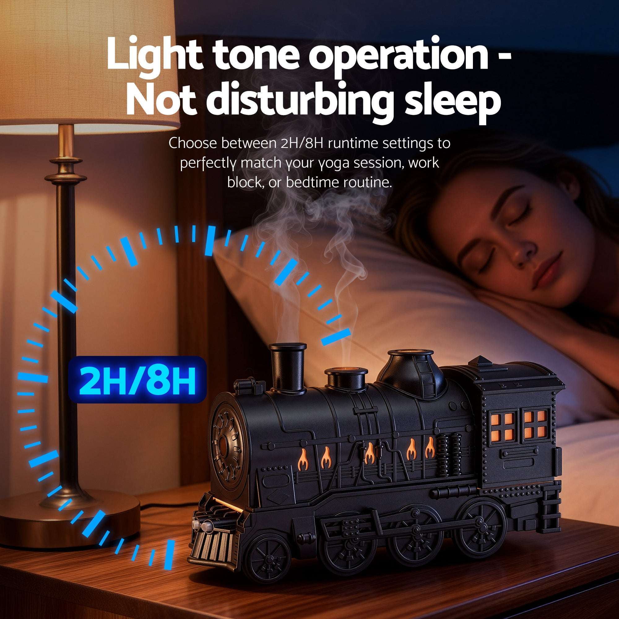 Devanti Train Aroma Diffuser 300ml LED Humidifier