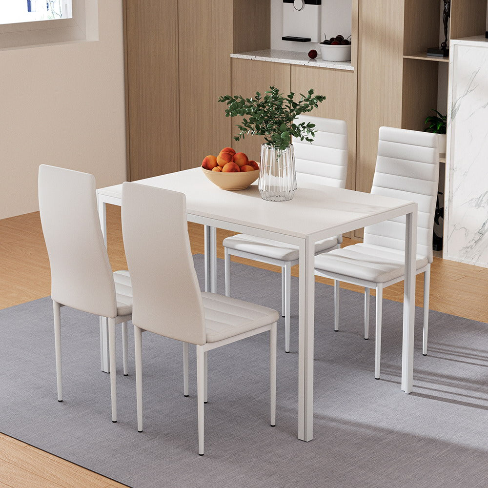5-Piece Dining Set – White