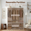 Artiss Portable Wardrobe with Open Shelf White