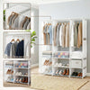 Artiss Portable Wardrobe with Open Shelf White