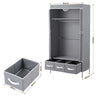 Artiss Large Portable Wardrobe Closet – Grey