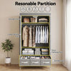Artiss Large Portable Wardrobe Closet – Grey
