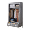 Artiss Large Portable Wardrobe Closet – Grey