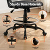 Artiss Drawing Table & Adjustable Drafting Chair Set with Glass Top