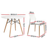 Round White Dining Table & 4 Chairs Set