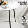 5-Piece Dining Set – Marble Grey