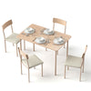 Artiss 5-Piece Dining Table & Chairs – Natural Beige