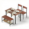 Artiss 5-Piece Dining Set – Walnut