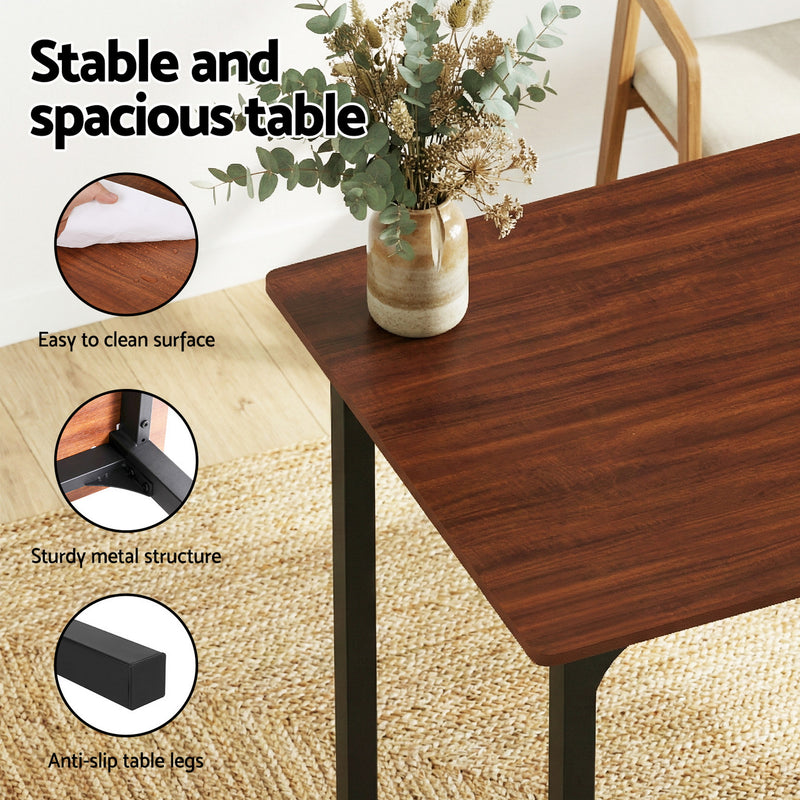 Artiss 5-Piece Dining Set – Walnut