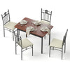 Artiss 5-Piece Upholstered Dining Set