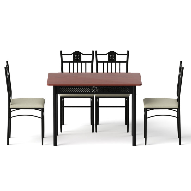 Artiss 5-Piece Upholstered Dining Set