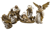 30cm Handmade Nativity Set with Holy Family & Angel