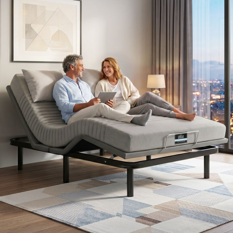 Artiss Double Electric Bed & Giselle Memory Foam Mattress Set