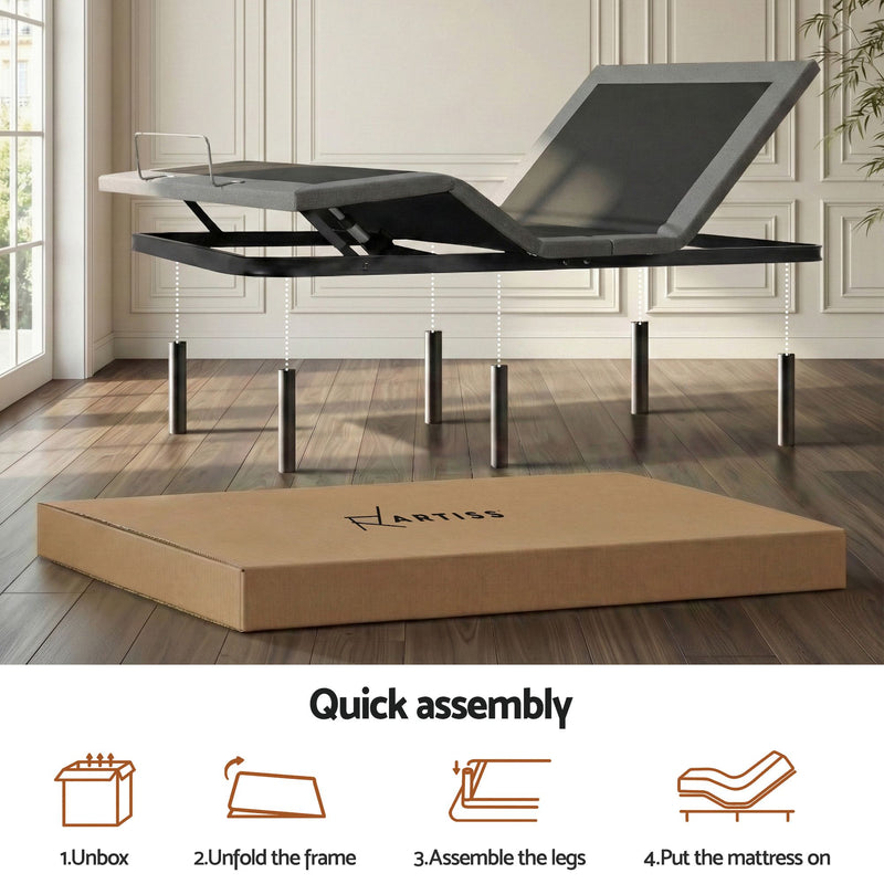 Artiss Double Electric Bed & Giselle Memory Foam Mattress Set