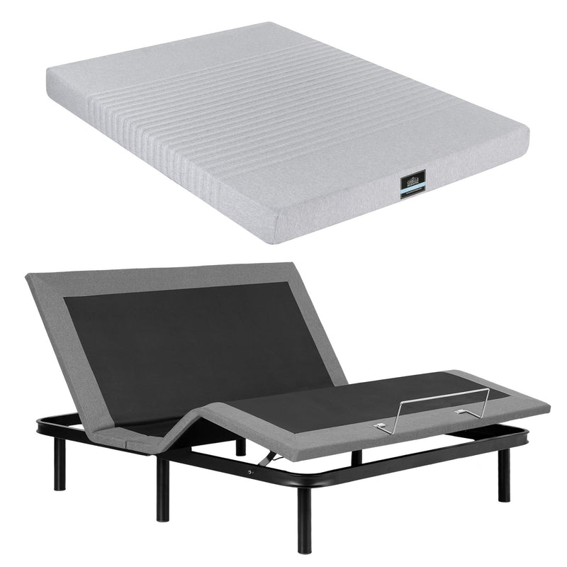 Artiss King Electric Bed & Giselle Memory Foam Mattress Set