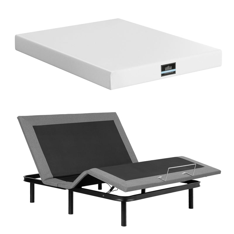 Artiss Double Adjustable Bed & Giselle Mattress Combo – 20cm