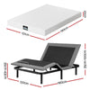 Artiss Double Adjustable Bed & Giselle Mattress Combo – 20cm
