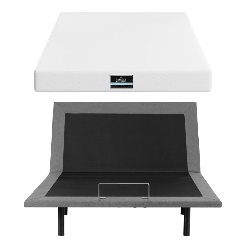 Artiss Double Adjustable Bed & Giselle Mattress Combo – 20cm