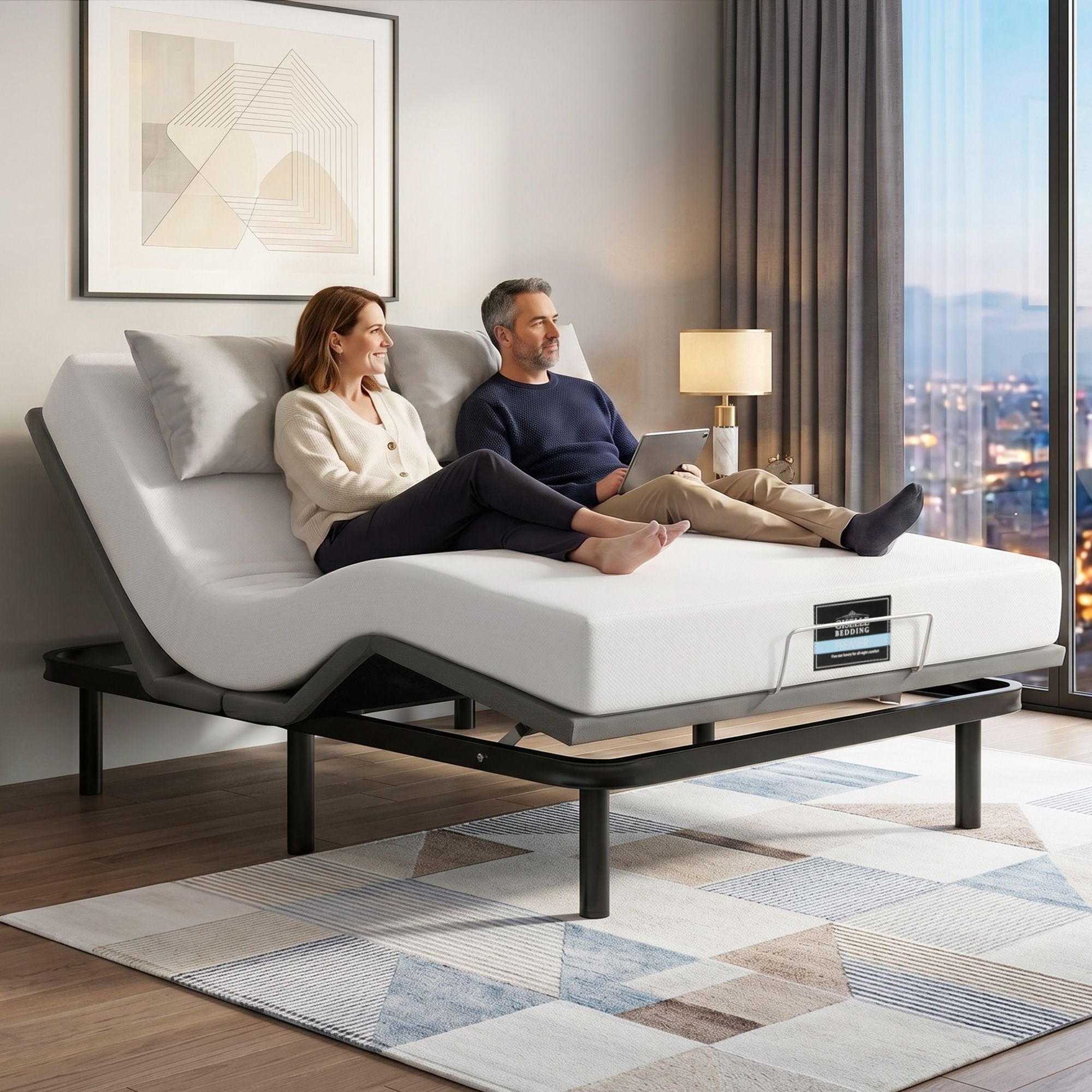 Artiss Queen Adjustable Bed & Giselle Mattress Combo – 20