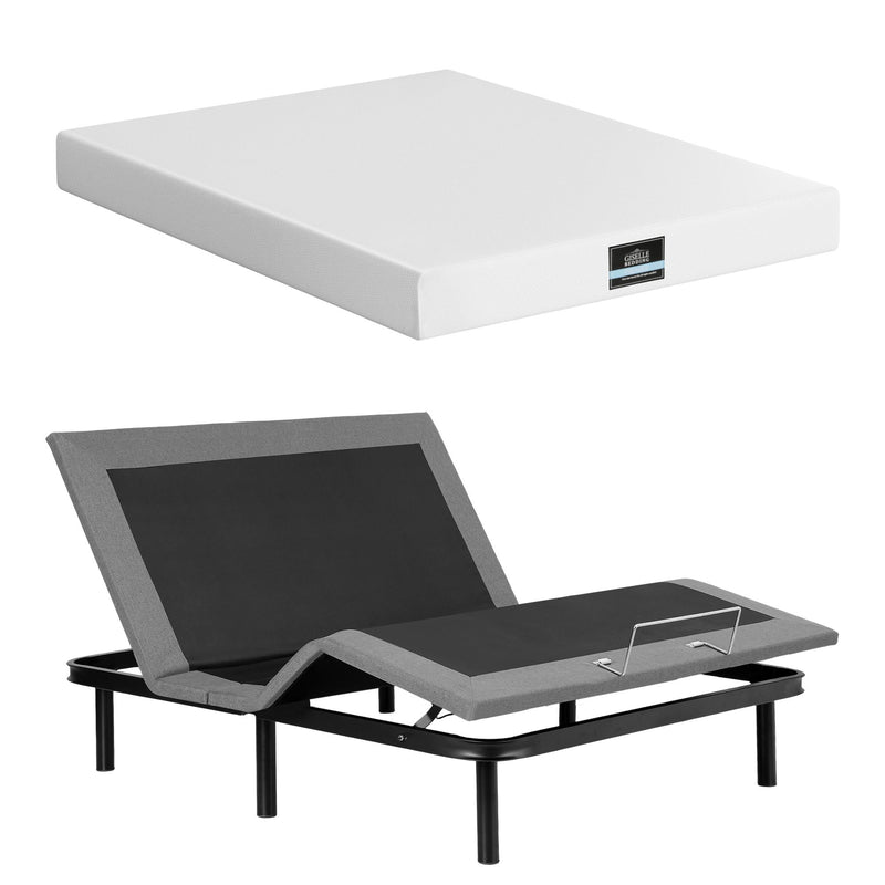 Artiss Queen Adjustable Bed & Giselle Mattress Combo – 20