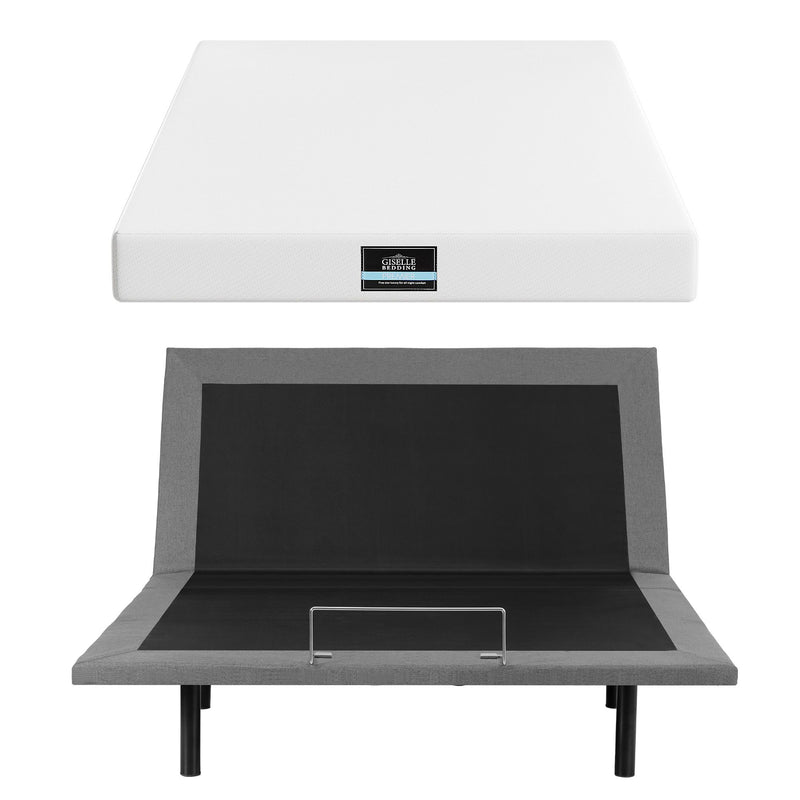 Artiss Queen Adjustable Bed & Giselle Mattress Combo – 20