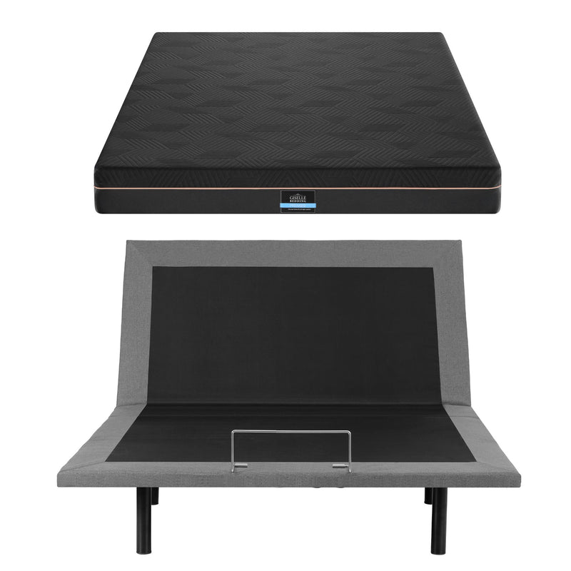 Artiss Double Adjustable Bed & Giselle Mattress Combo – 18cm