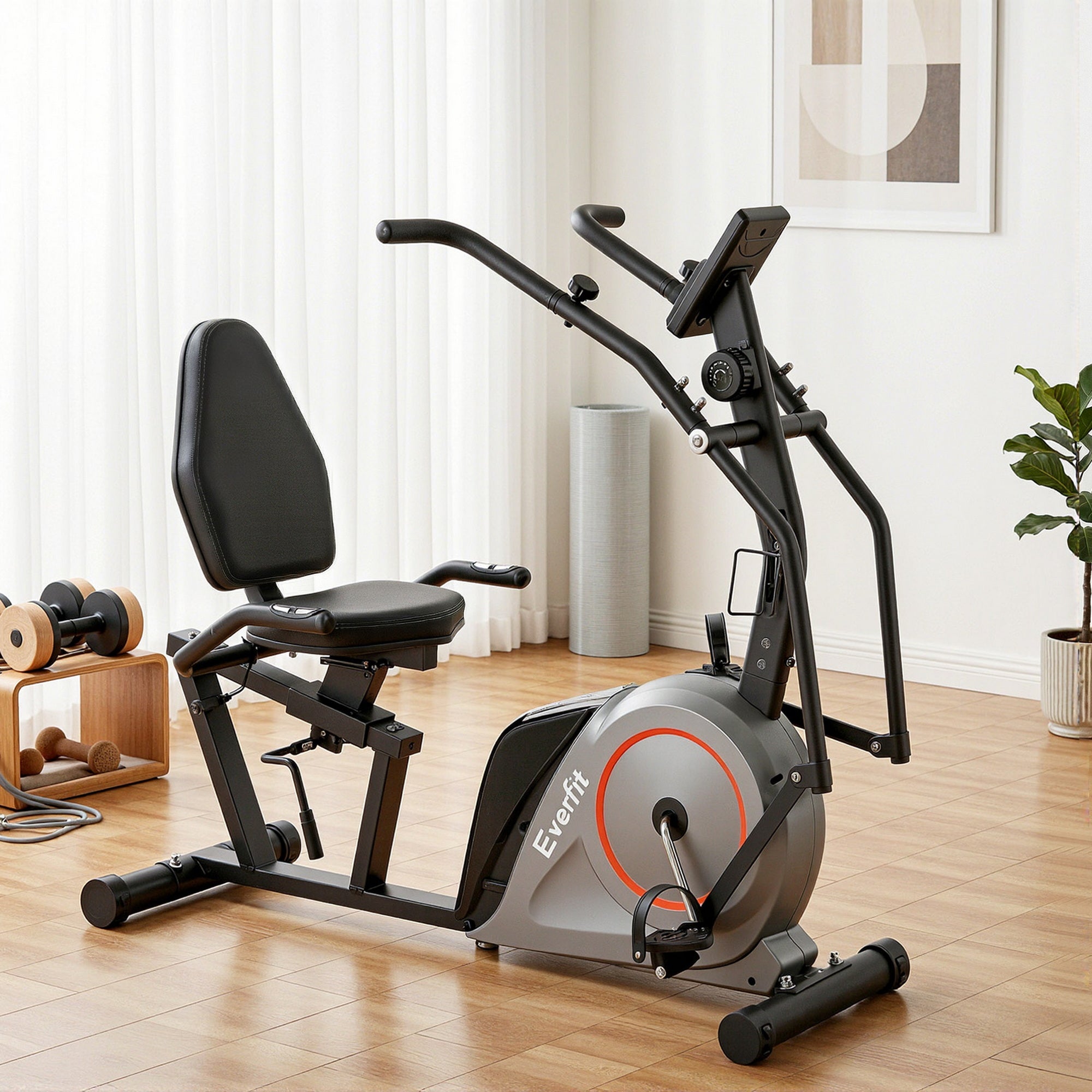Everfit Recumbent Exercise Bike – Bluetooth & Magnetic Resistance