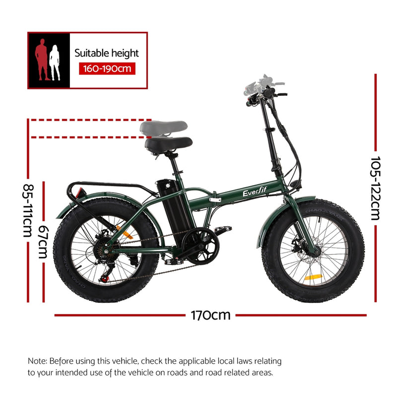 Everfit 20" Folding Electric Bike Urban eBike