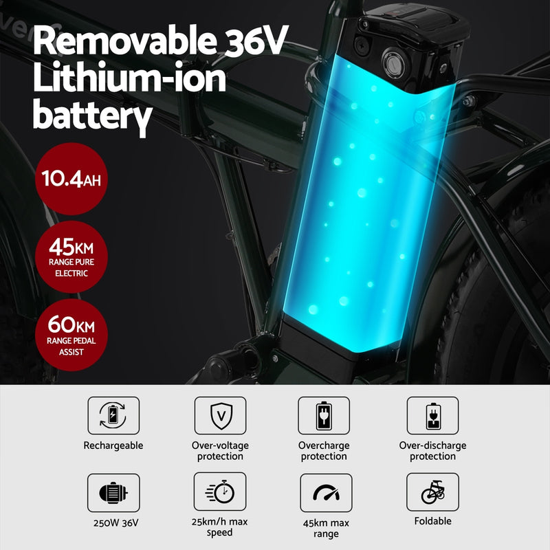 Everfit 20" Folding Electric Bike Urban eBike