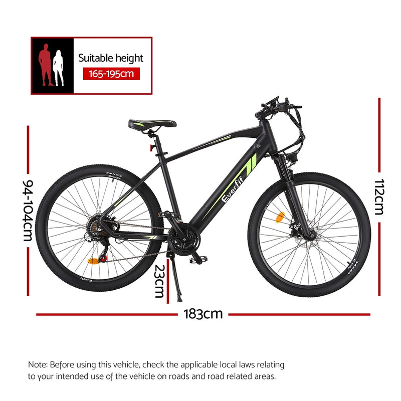 Everfit 27.5" Electric Mountain Bike 21 Speed