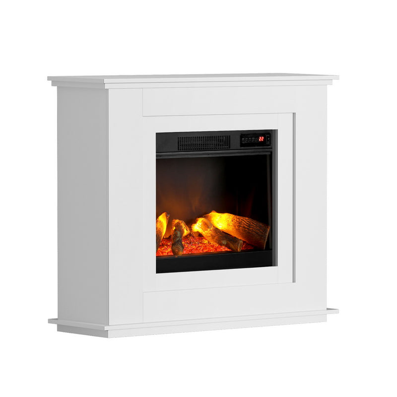 Devanti 2000W Electric Fireplace Heater White