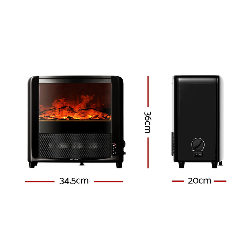 Devanti 2000W Electric Fireplace Heater