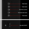Devanti Electric Fireplace Fire Heater 2000W Black