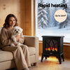 Devanti 2000W Electric Fireplace Heater – Freestanding 3D Flame Effect