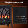 Devanti 2000W Electric Fireplace Heater – Freestanding 3D Flame Effect