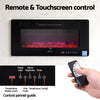 Devanti 1800W Wall Mounted Electric Fireplace with 3D Flame