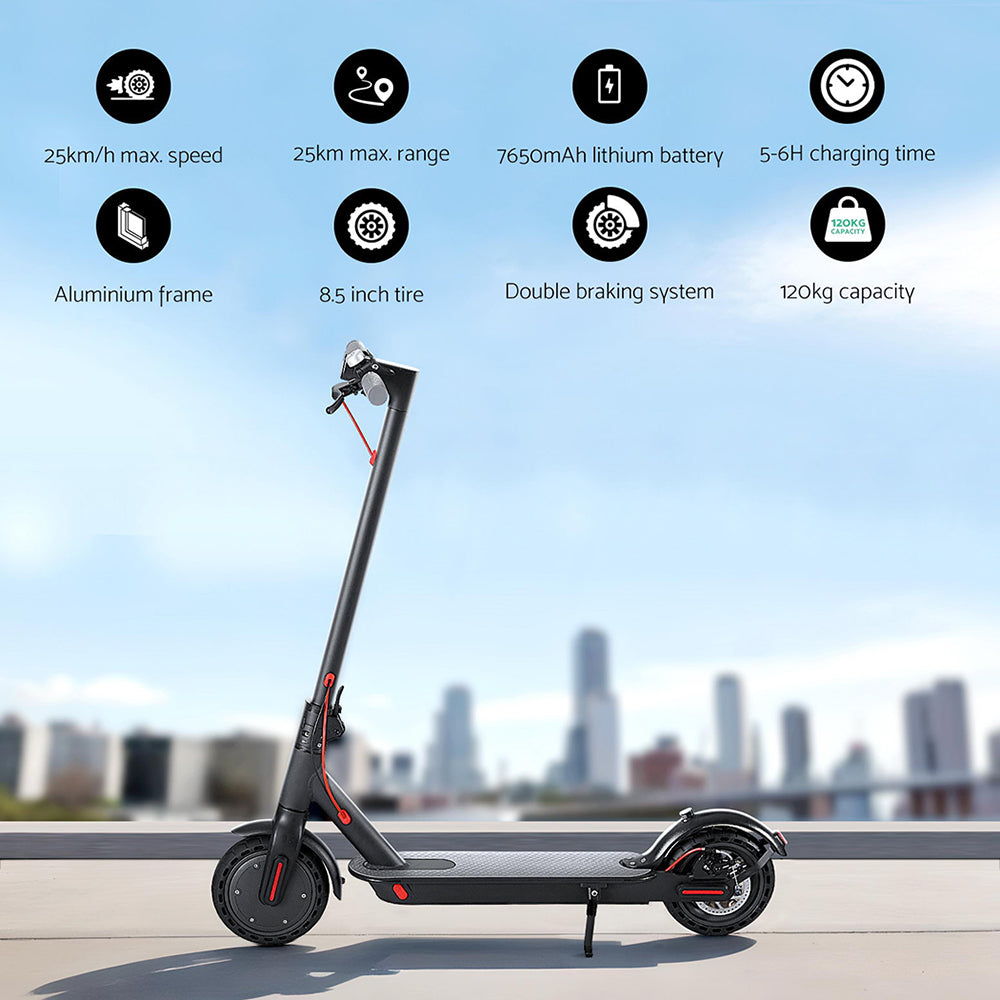 500W Commuter Electric Scooter 25KM/H – Folding Black
