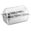 5-Star Chef 6 Pan Stainless Steel Cooler Platter with Roll Top Cover
