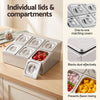 5-Star Chef 6 Pan Stainless Steel Food Display with Lids