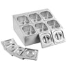5-Star Chef 6 Pan Stainless Steel Food Display with Lids
