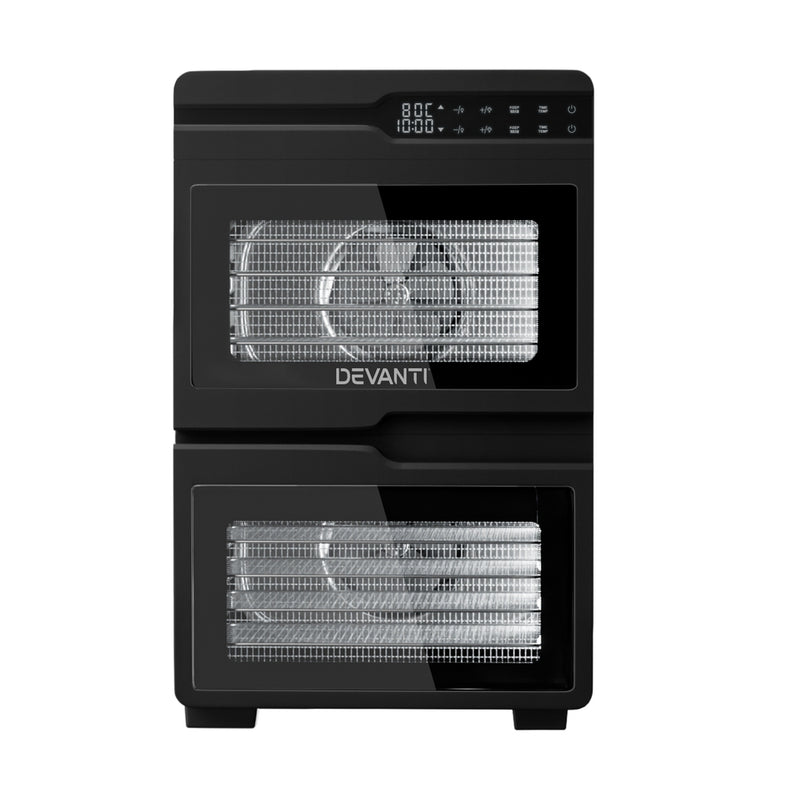 Devanti 12 Tray Stainless Steel Food Dehydrator Dryer