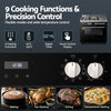 Devanti 90cm Dual Fuel Cooker – 5 Burner Gas Cooktop & Electric Oven