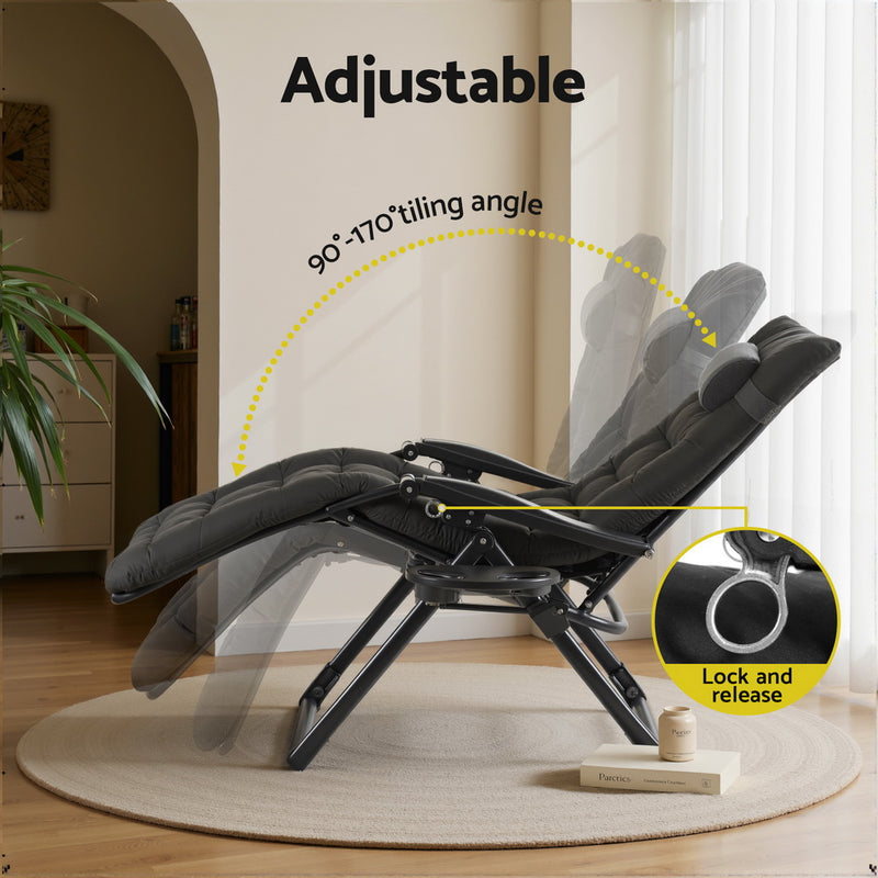 Gardeon Zero Gravity Folding Sun Lounger