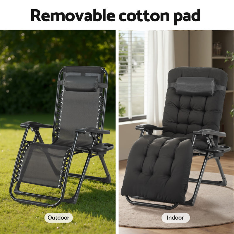 Gardeon Zero Gravity Folding Sun Lounger