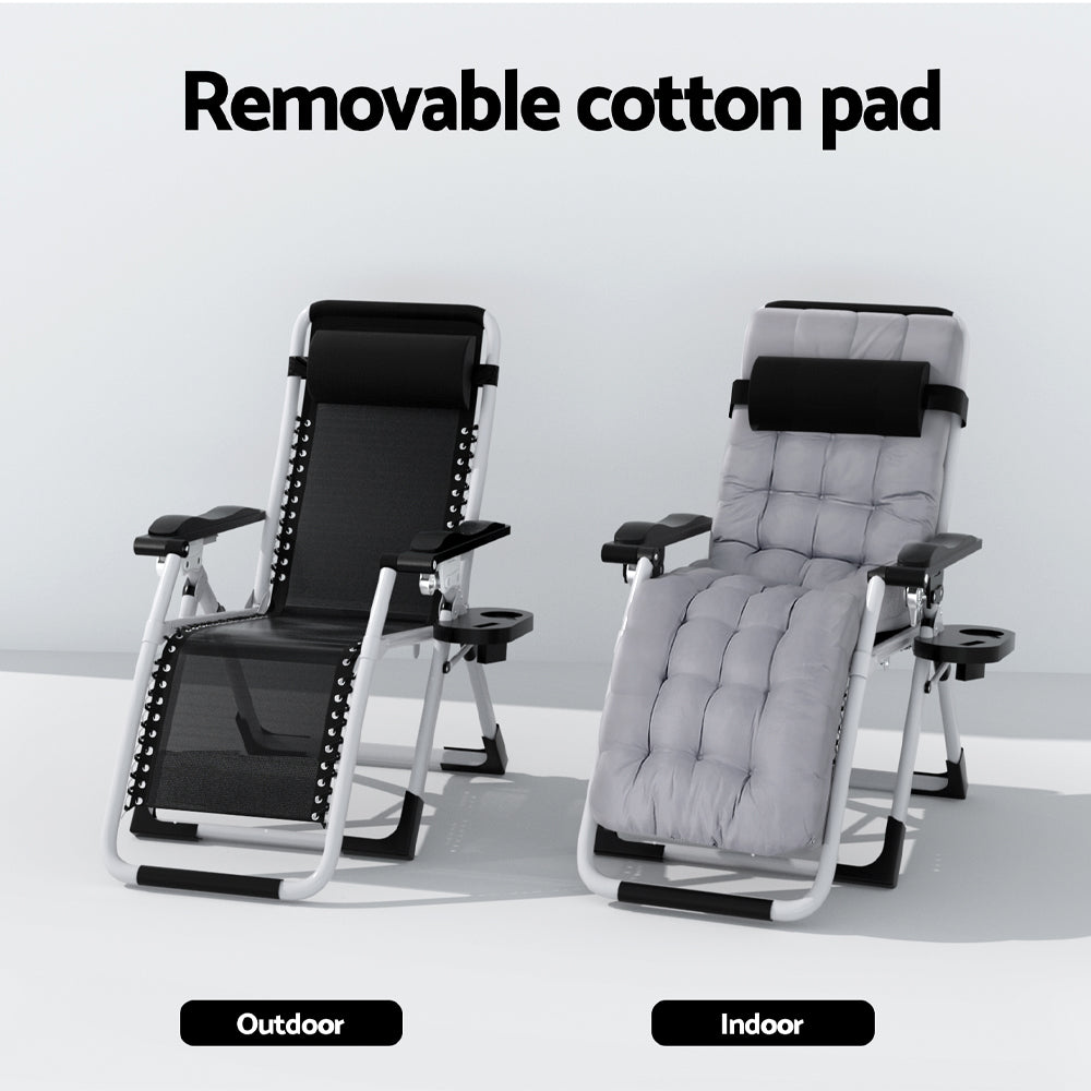 Gardeon Folding Zero Gravity Sun Lounge Chair