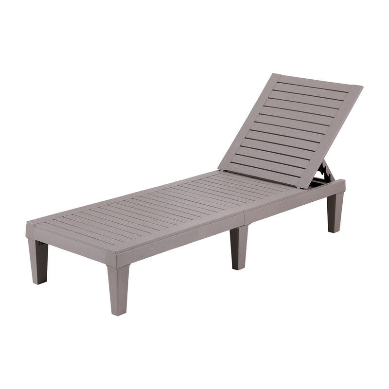 Gardeon Adjustable Outdoor Recliner Sun Lounge – Brown