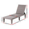 Gardeon Adjustable Outdoor Recliner Sun Lounge – Brown